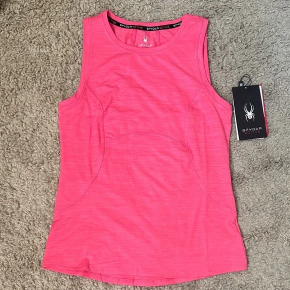 NWT Spyder Ladies’ Sleeveless Pink Shirt (S) - Picture 1 of 5